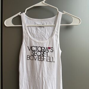 Victoria's Secret White Graphic Tank